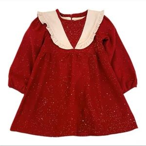 Girls Red Dress 130cm